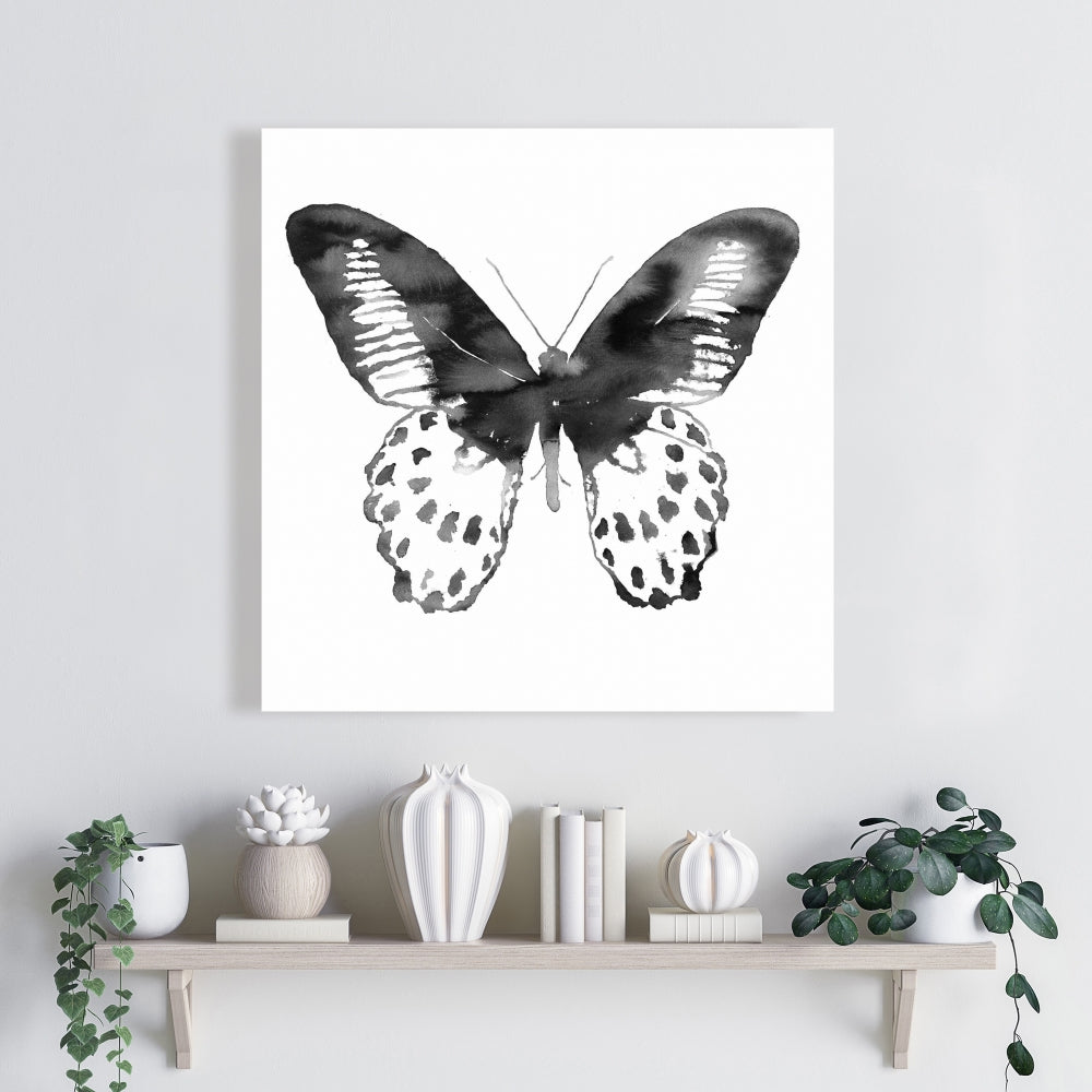 Black Butterfly Minimalist Canvas | Home Decor Wall Art