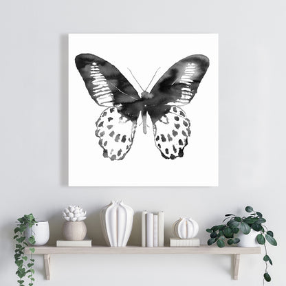 Black Butterfly Minimalist Canvas | Home Decor Wall Art