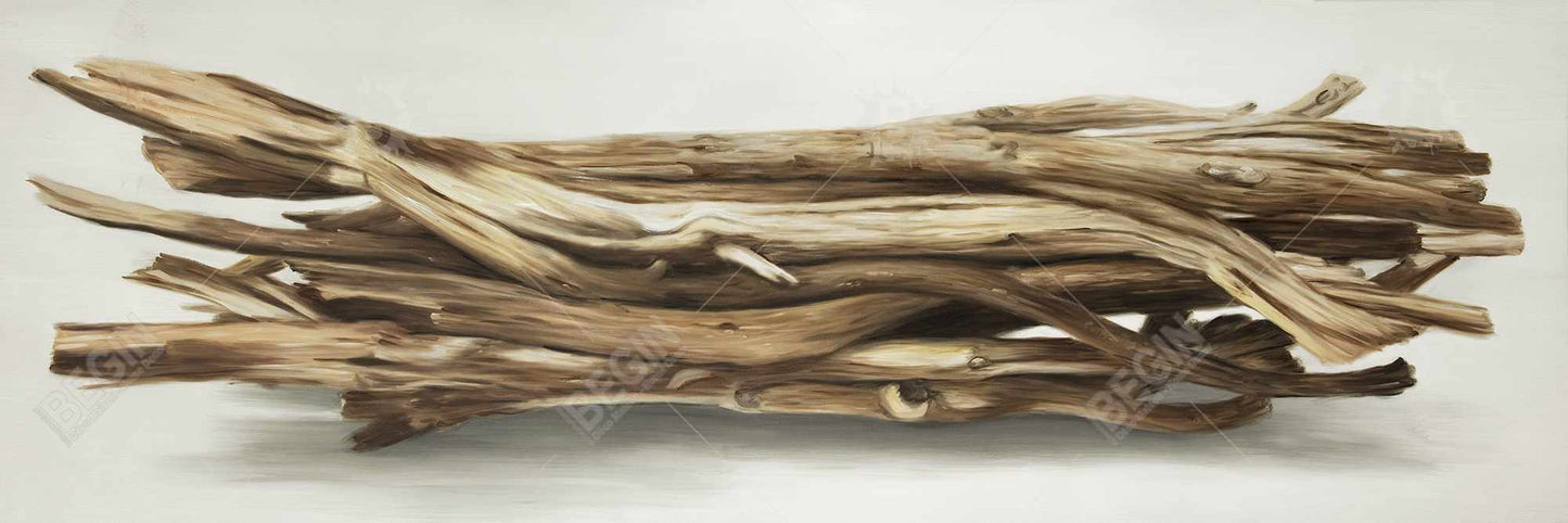 Toile de chambre à coucher « Arbres côtiers » | Décoration en bois flotté au bord de la mer