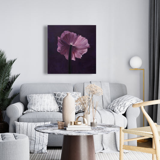 Toile Pétales violets – Décoration de chambre minimaliste | Art de la maison