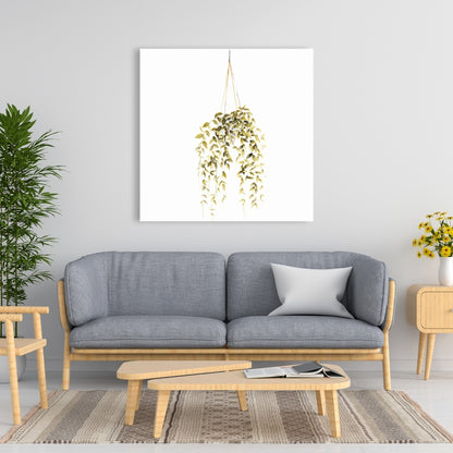 Hanging Plant Botanical Green Bedroom Canvas | Home Decor