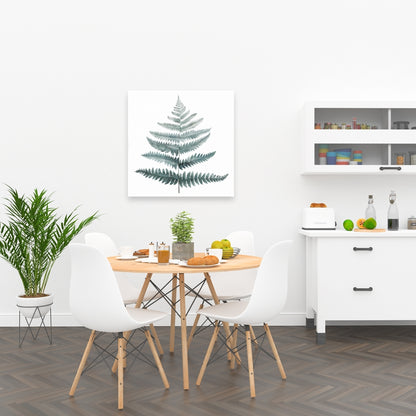 Toile scandinave « Ferne verte » pour chambre à coucher | Décoration d'intérieur