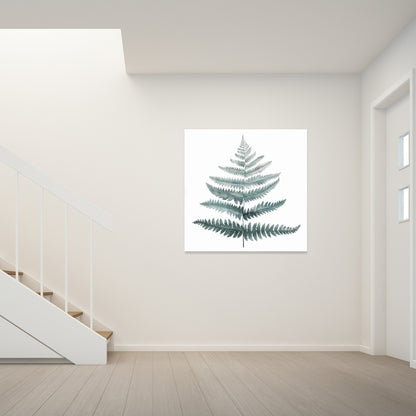 Toile scandinave « Ferne verte » pour chambre à coucher | Décoration d'intérieur