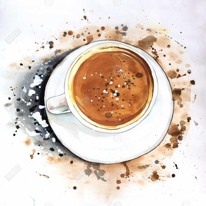 Toile rafraîchissante « Cappuccino » | Décoration d'intérieur et de cuisine