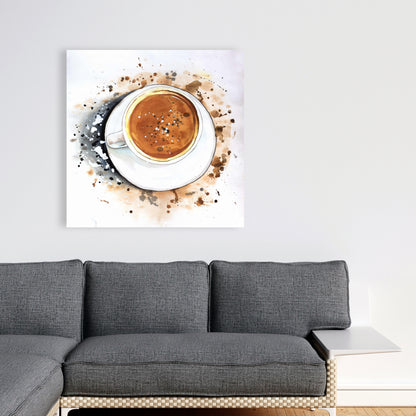 Cappuccino Refreshing Brown Kitchen Canvas - Home Decor Art