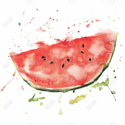Watermelon Slice Red Food Canvas - Kitchen Home Decor Art