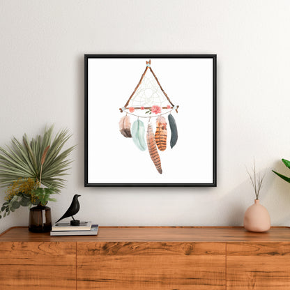 Bohemian Triangular Dream Catcher Canvas | Home Decor Art
