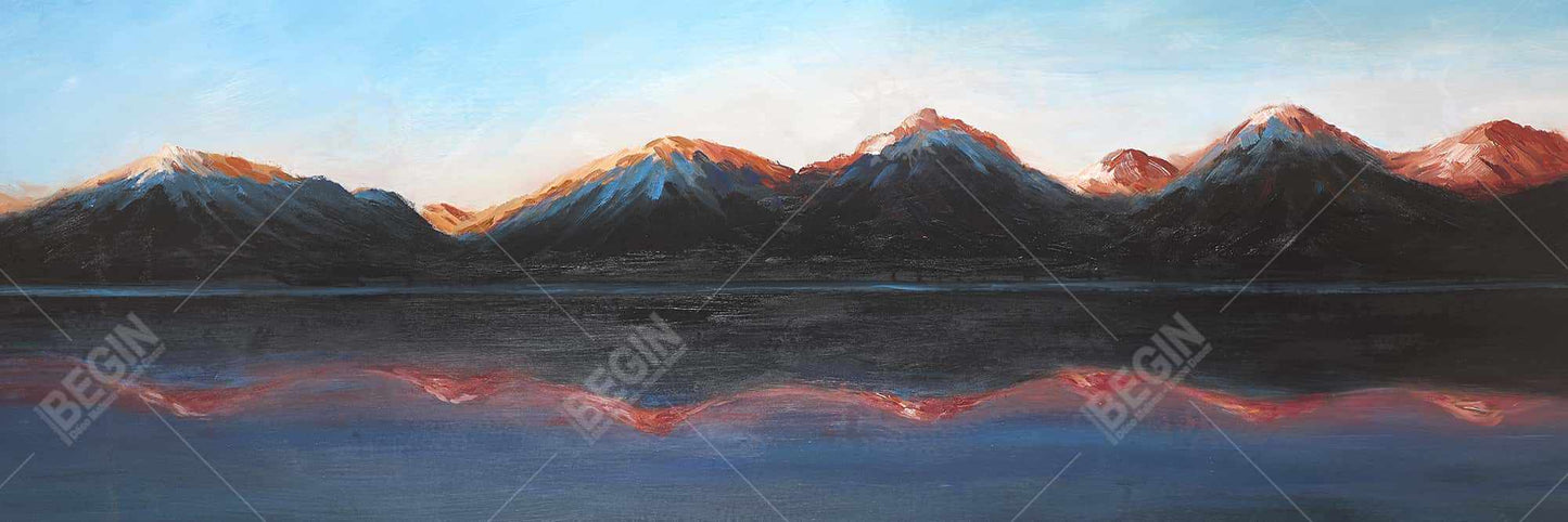Mountains Landscape Canvas - Modern Bedroom Wall Art Decor
