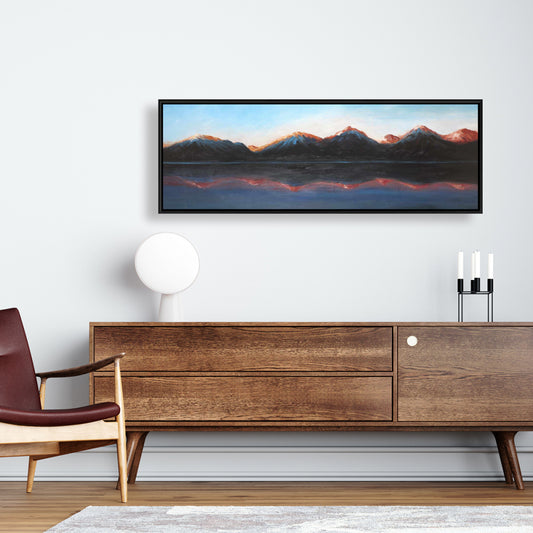 Mountains Landscape Framed Canvas | Contemporary Home Decor