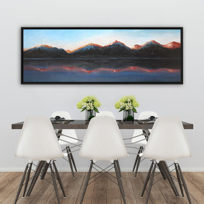 Mountains Landscape Framed Canvas | Contemporary Home Decor
