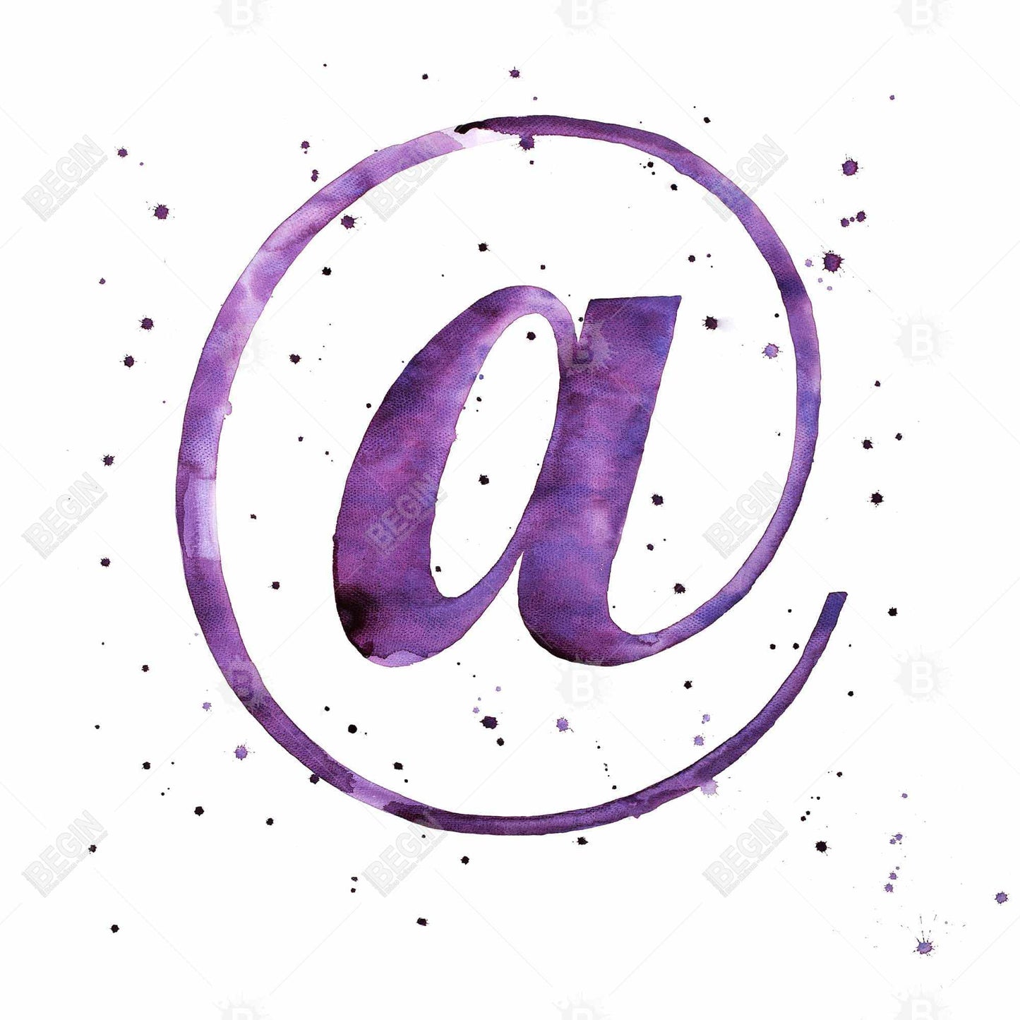 Toile encadrée violette – Symbole de décoration intérieure