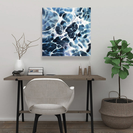 Stormy Waves of the Sea Canvas | Coastal Home Decor