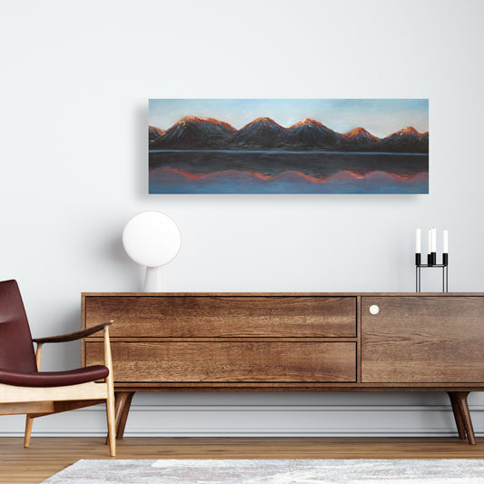 Mountains and Calm Lake | Contemporary Canvas for Home Decor