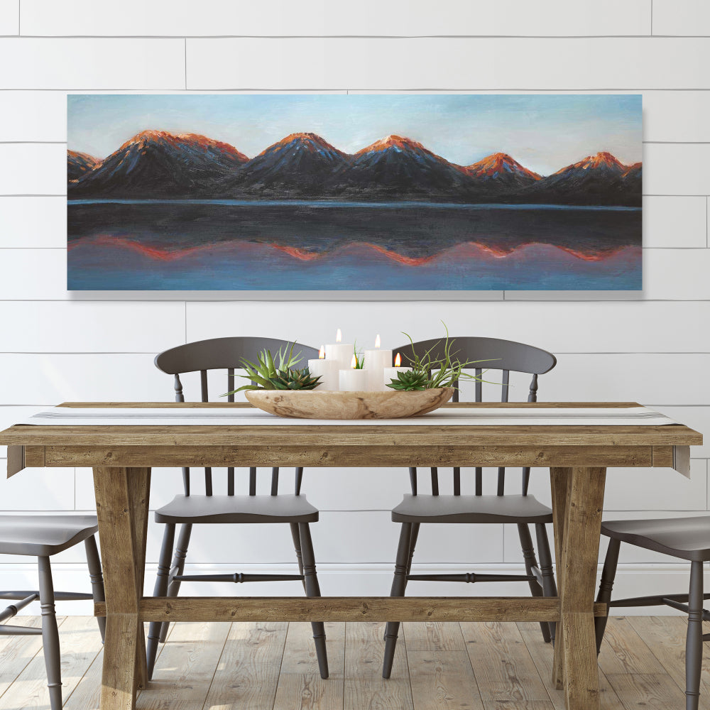 Mountains and Calm Lake | Contemporary Canvas for Home Decor
