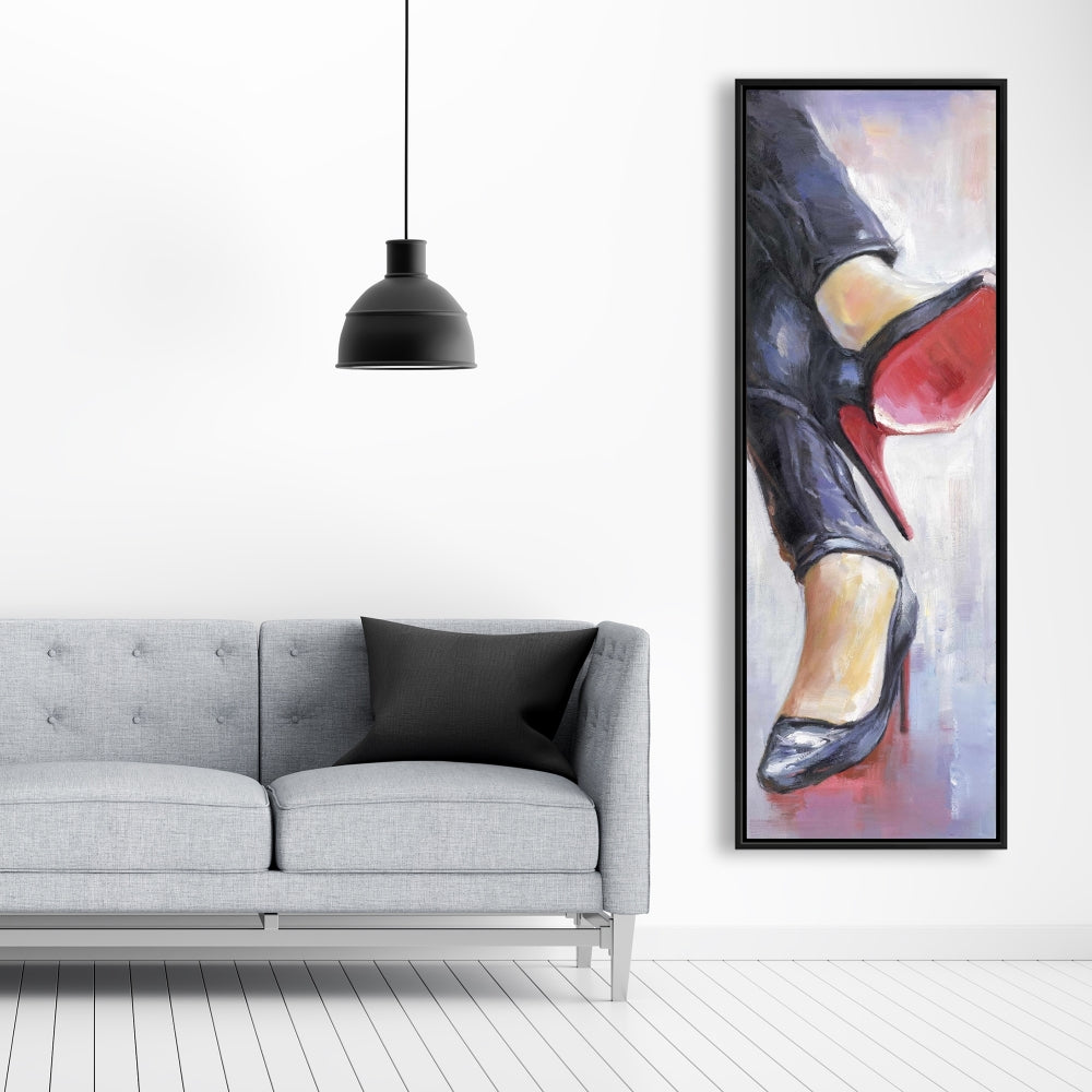 Toile Jambes croisées et talons hauts | Décoration de chambre contemporaine