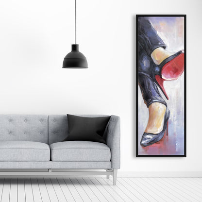 Toile Jambes croisées et talons hauts | Décoration de chambre contemporaine