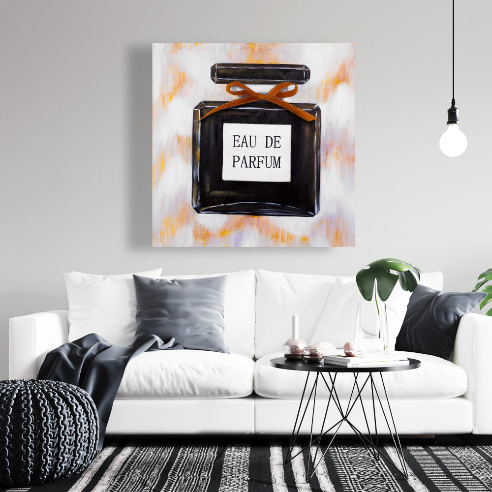 Perfume Black Beauty Canvas | Elegant Bedroom Home Decor
