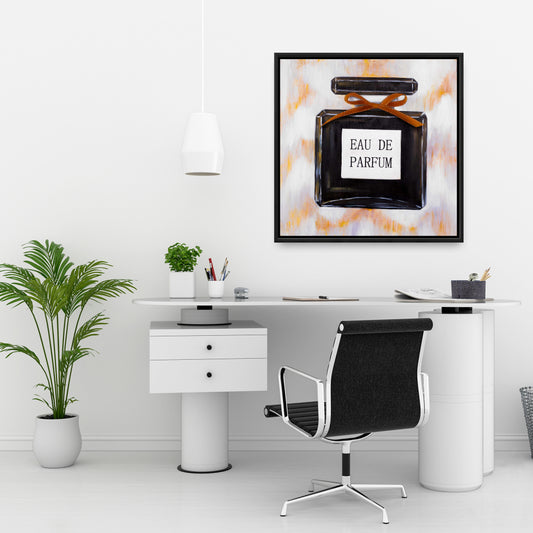 Romantic Bedroom Beauty Framed Canvas - Perfume Home Decor