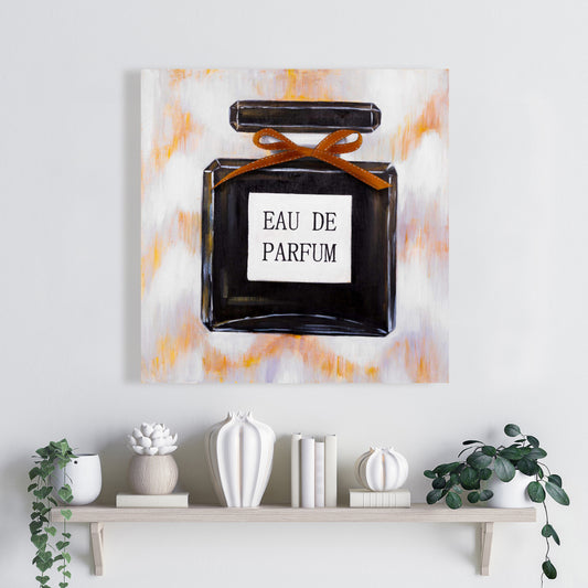Perfume Black Beauty Canvas | Elegant Bedroom Home Decor