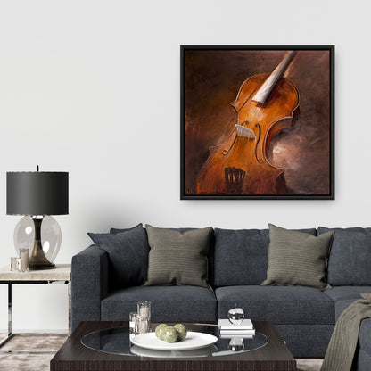 "Alto Brown Contemporary Bedroom Framed Canvas - Home Decor"