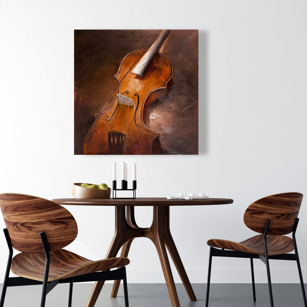 Musical Brown Alto Instrument Canvas | Home Decor Wall Art