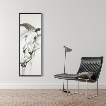 Toile Animaux de la ferme Inséparables | Décoration minimaliste