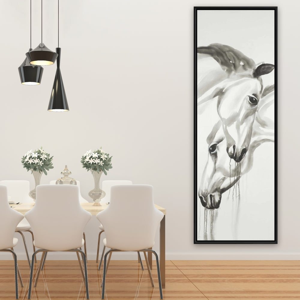 Toile Animaux de la ferme Inséparables | Décoration minimaliste