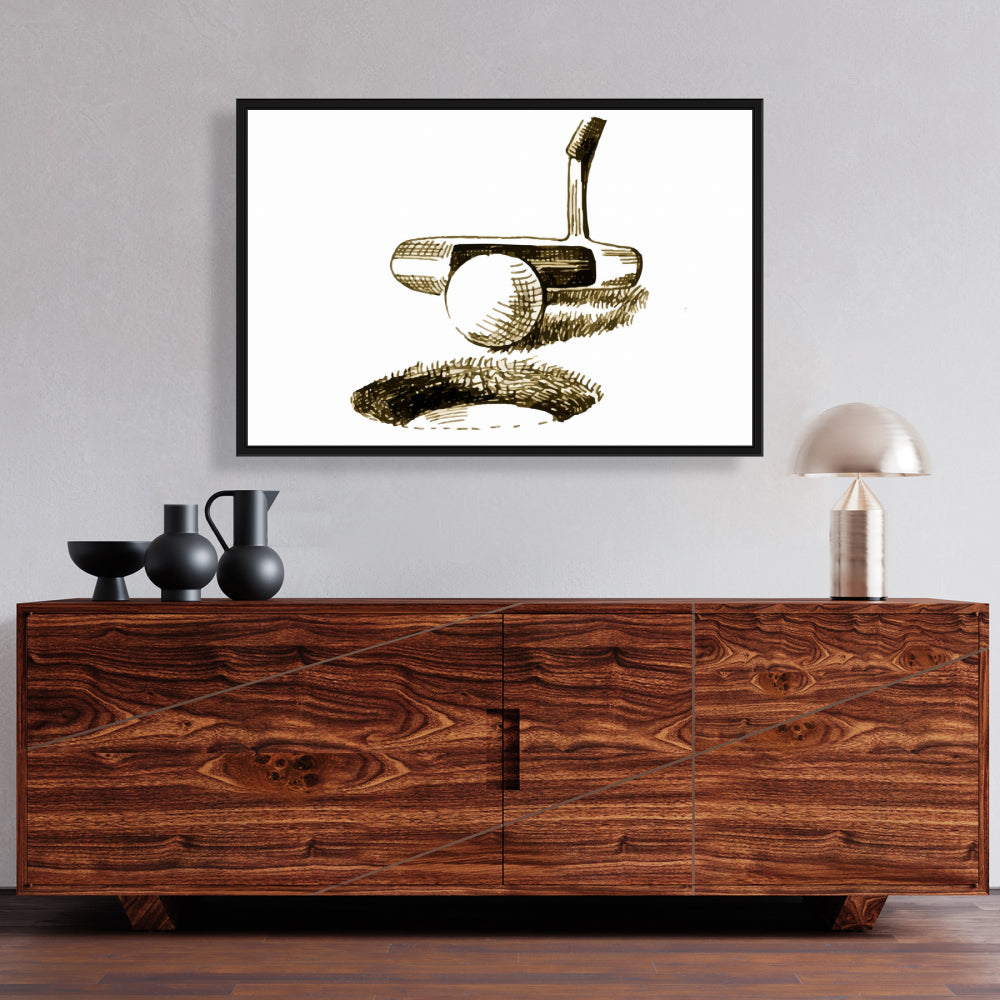 Toile encadrée représentant un oiseau sportif marron | Décoration d'intérieur