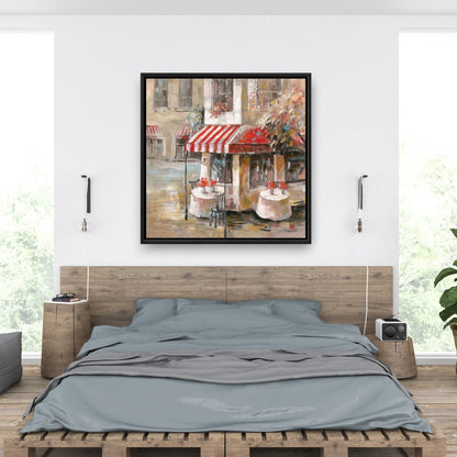 Toile encadrée « Terrasse ensoleillée » | Décoration d'intérieur