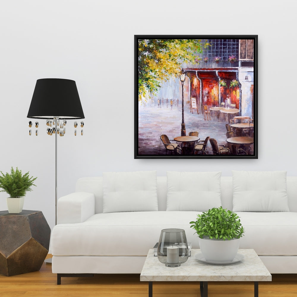 Toile de restaurant en plein air | Décoration murale contemporaine pour chambre à coucher