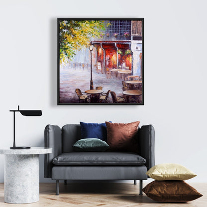 Toile de restaurant en plein air | Décoration murale contemporaine pour chambre à coucher