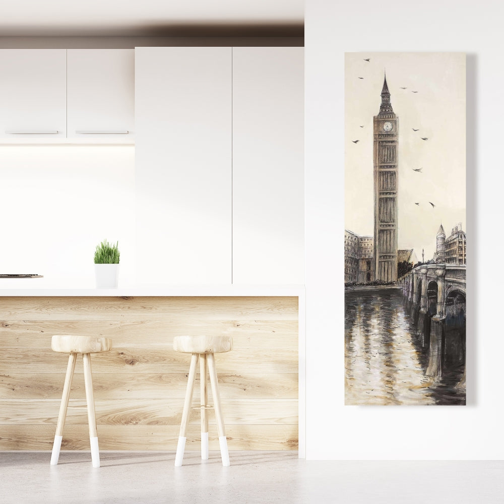 Big Ben in London Brown Street Canvas | Home Decor Art