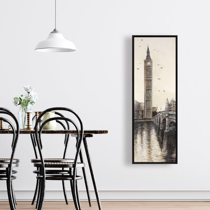 Big Ben à Londres | Toile encadrée marron