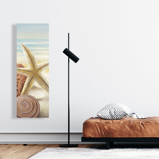 Toile Étoiles de mer et coquillages | Décoration de plage contemporaine