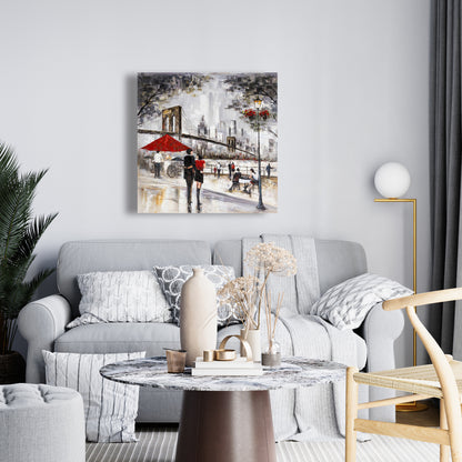 Couple in New York City Romantic Canvas | Home Decor Art