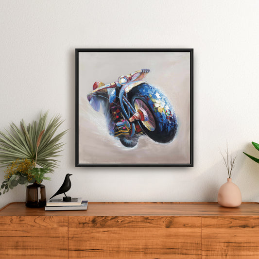 Toile « Saut à moto » | Décoration murale moderne pour salon