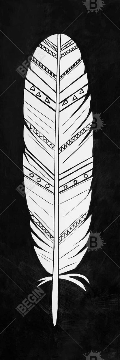 Bohemian Bedroom Animals Canvas | Native American Feather Decor