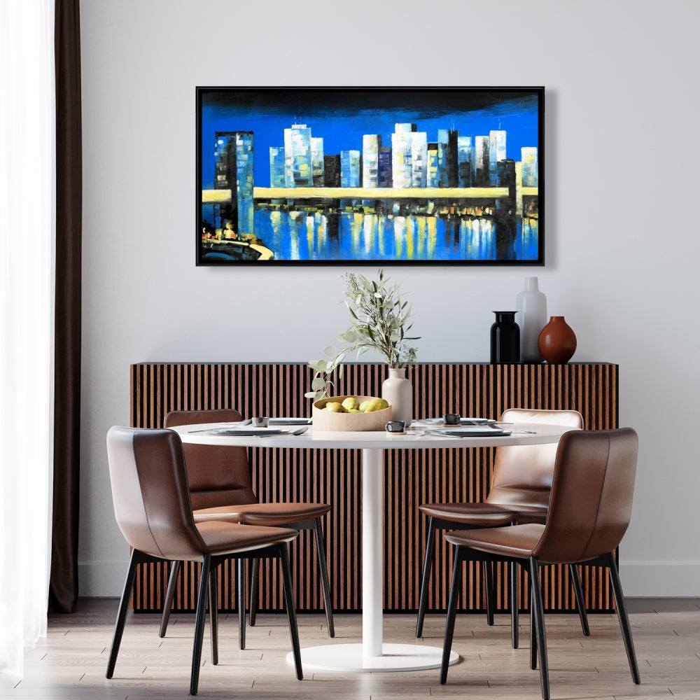 Lower Manhattan Skyline Canvas - Contemporary Bedroom Decor