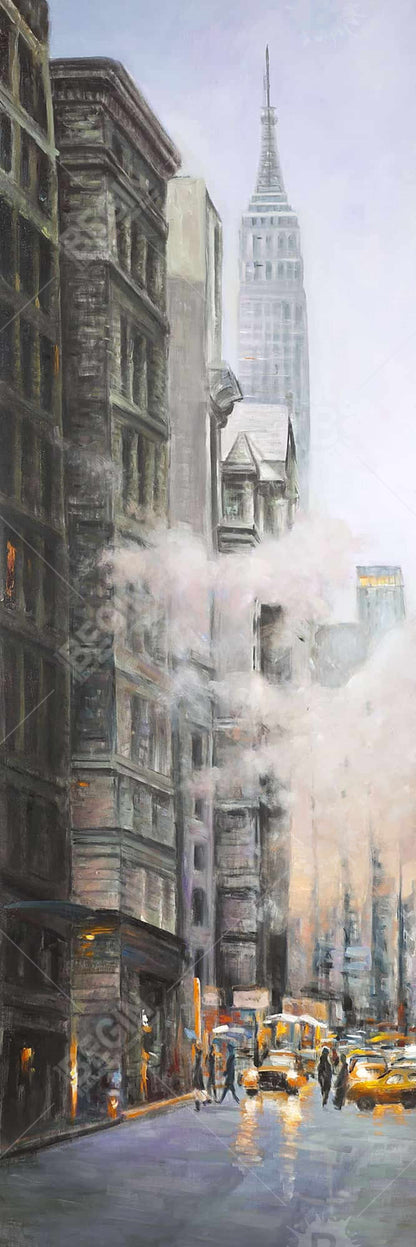 Toile encadrée « Matin à New York » | Décoration de chambre américaine