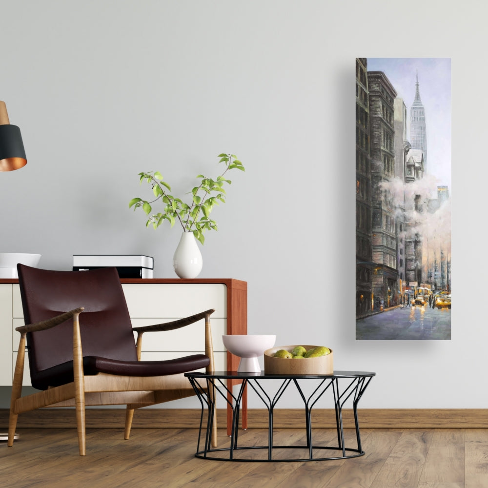 Morning in New York City Canvas | Bedroom Blue Decor