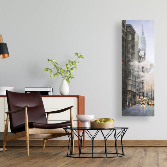 Morning in New York City Canvas | Bedroom Blue Decor