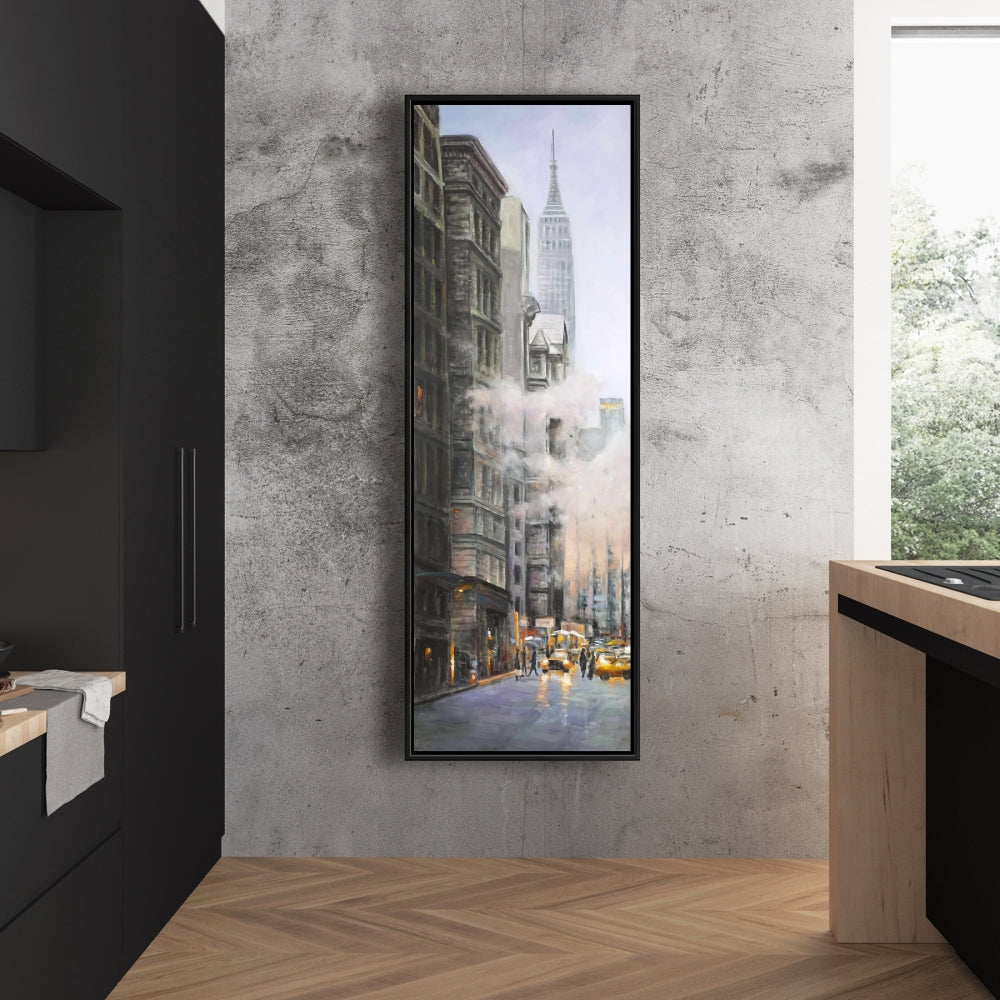 Morning in New York City Framed Canvas | American Bedroom Decor