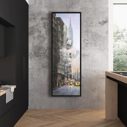Morning in New York City Framed Canvas | American Bedroom Decor