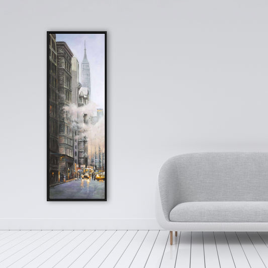 Morning in New York City Framed Canvas | American Bedroom Decor