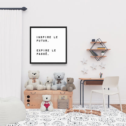 Toile « Inspire the Future » | Décoration motivante pour la maison et le bureau