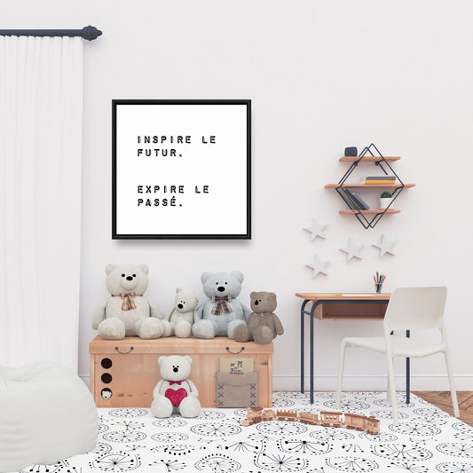 Toile « Inspire the Future » | Décoration motivante pour la maison et le bureau