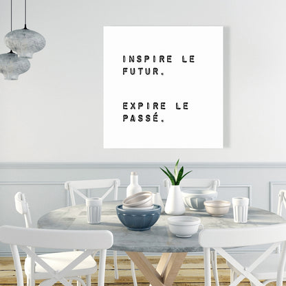 Minimalist Office Canvas - Inspire the Future, Expire the Past