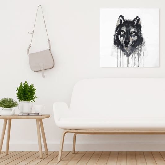 Toile « Loups mystérieux » | Décoration murale animalière pour salon