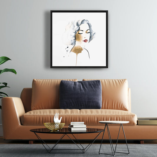 Aquarelle Femme Classique | Décoration sur Toile Beauté Minimaliste
