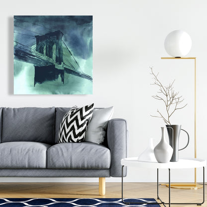 Abstract Brooklyn Bridge Canvas - Bridge Cities Home Decor